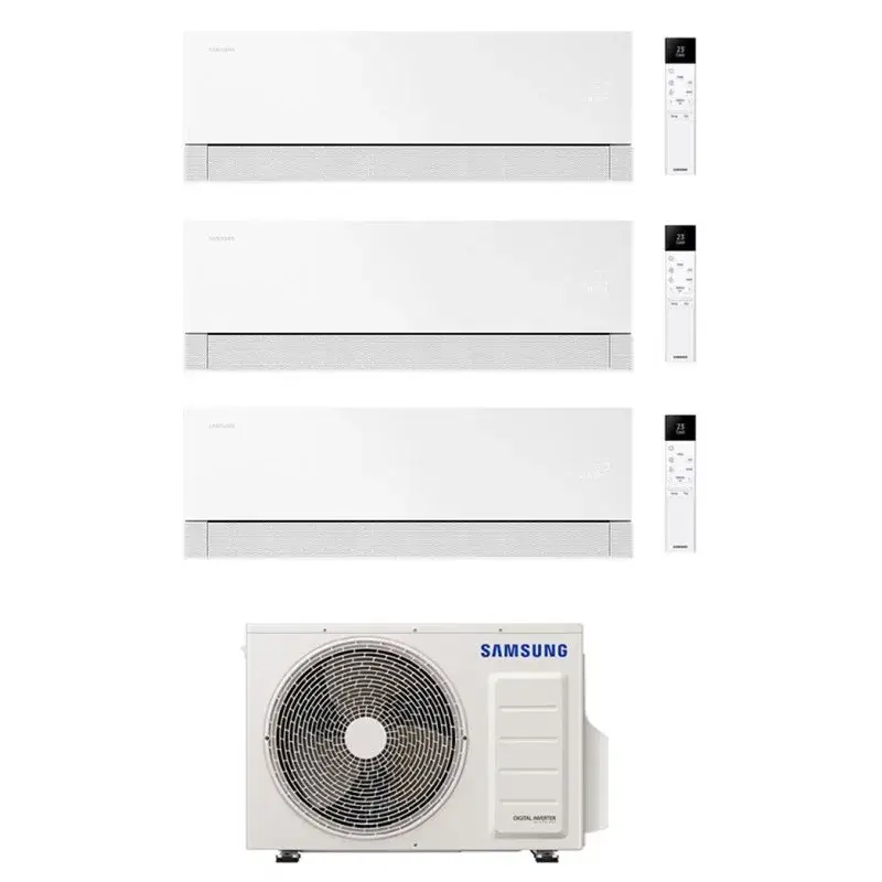 Acquista oggi | CONDIZIONATORE SAMSUNG TRIAL SPLIT WINDFREE PREMIÈRE PLUS 9000+9000+12000 BTU ESSENTIAL WHITE WIFI INVERTER AJ068TXJ3KG/EU A++