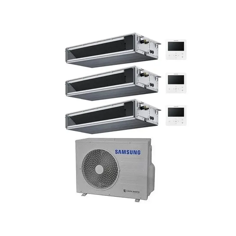 Buon prezzo | CONDIZIONATORE SAMSUNG TRIAL SPLIT CANALIZZABILE 9000+12000+12000 BTU INVERTER AJ080TXJ4KG/EU A++