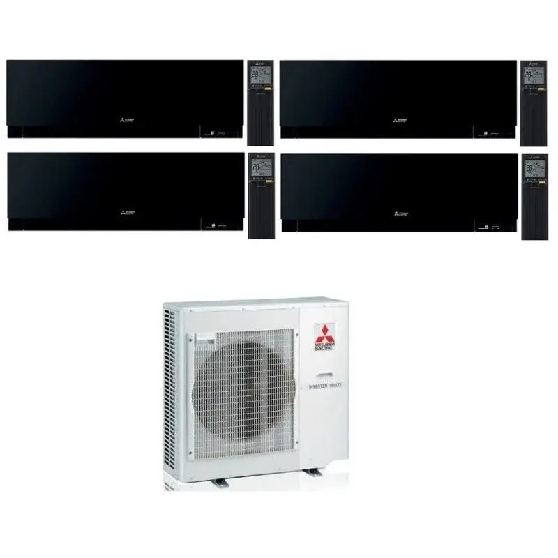 Acquista dal produttore - CONDIZIONATORE MITSUBISHI KIRIGAMINE ZEN NERO QUADRI SPLIT MSZ-EF 7000+7000+12000+18000 BTU WIFI INVERTER MXZ-5F102VF3 A++