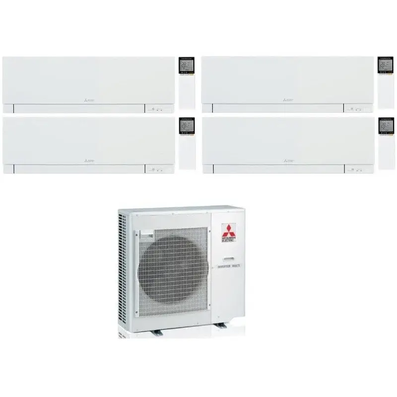 Reso gratuito - CONDIZIONATORE MITSUBISHI KIRIGAMINE ZEN BIANCO QUADRI SPLIT MSZ-EF 12000+15000+15000+15000 BTU WIFI INVERTER MXZ-5F102VF3 A++