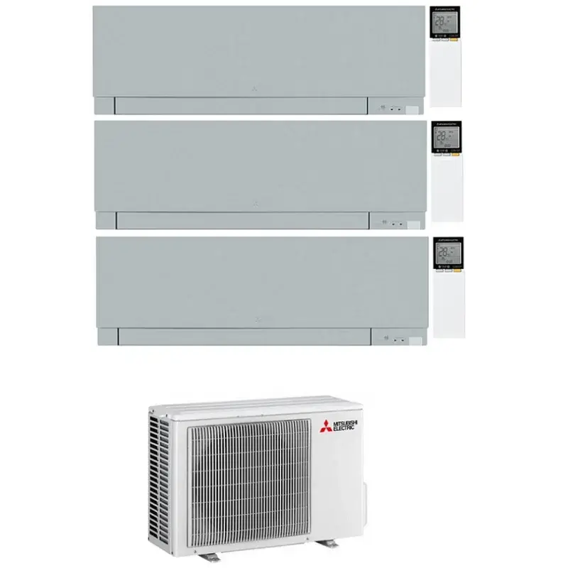 CONDIZIONATORE MITSUBISHI KIRIGAMINE ZEN SILVER TRIAL SPLIT MSZ-EF 12000+18000+18000 BTU WIFI INVERTER MXZ-5F102VF3 A++ - Acquista subito