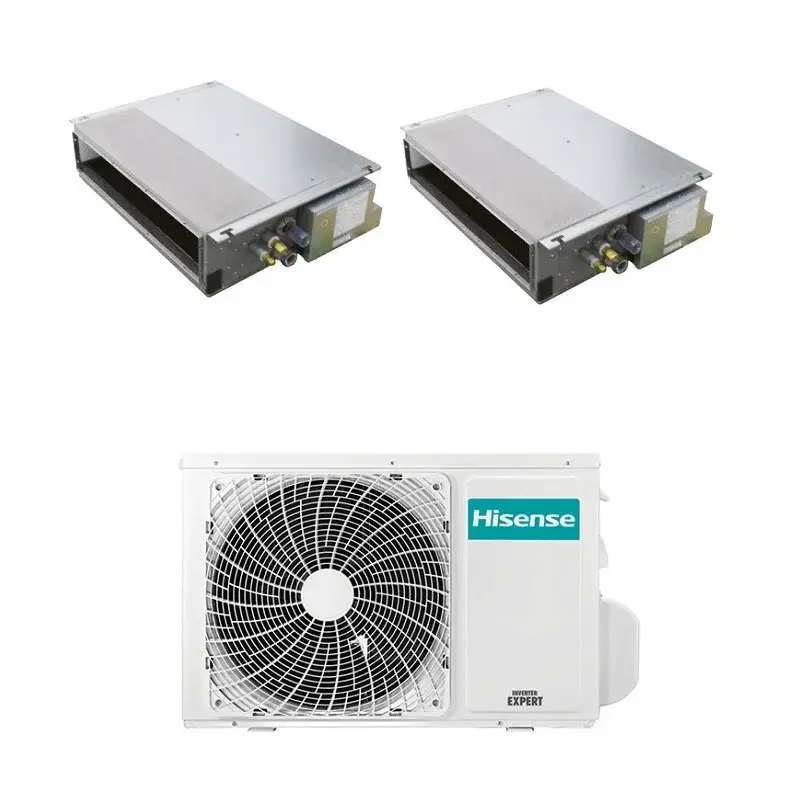 CONDIZIONATORE HISENSE CANALIZZATO DUAL SPLIT 9000+18000 BTU INVERTER 4AMW81U4RJC A++ | Qualità professionale