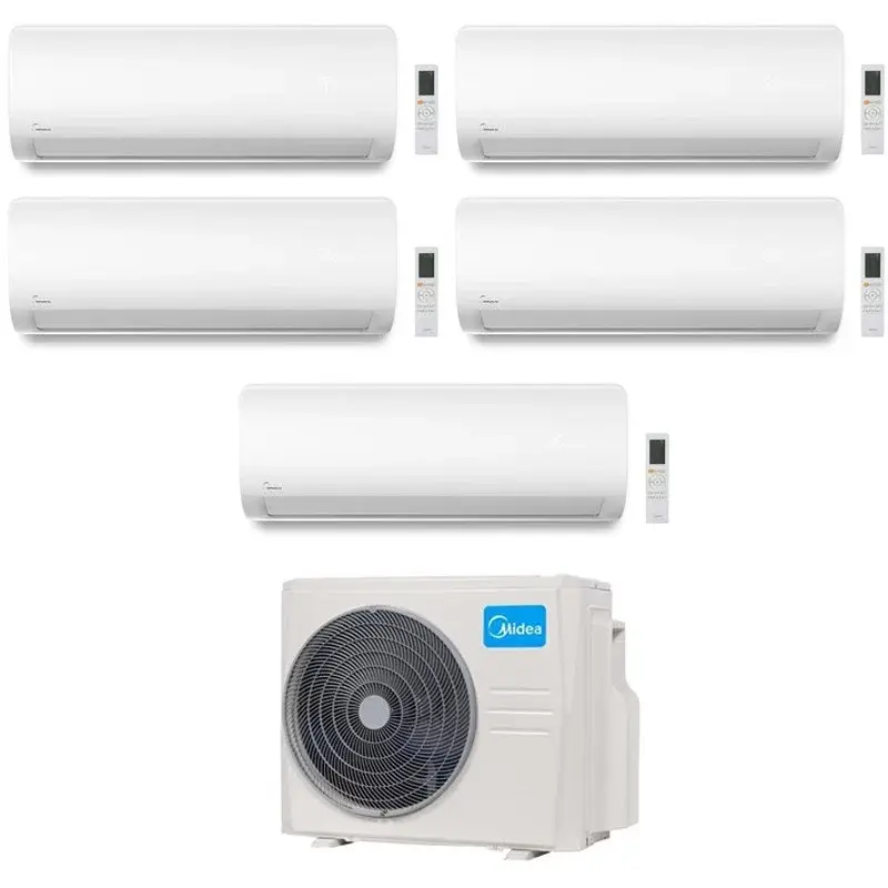 Appena aggiunto - CONDIZIONATORE MIDEA PENTA SPLIT XTREME PRO GREEN 9000+9000+9000+12000+18000 BTU WIFI INVERTER M5OE-42HFN8-Q A++