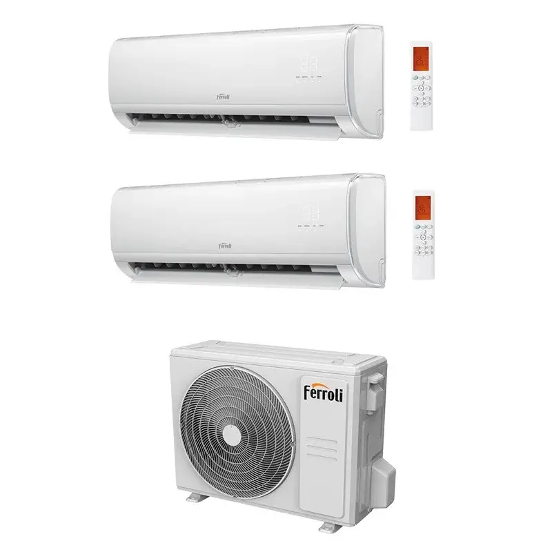 Acquista oggi | CONDIZIONATORE FERROLI DUAL SPLIT GIADA M 9000+12000 BTU WIFI INVERTER ESTERNA 21-3 A++