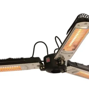 Novità - ZEPHIR STUFA PER OMBRELLONI RISCALDATORE NERO 1300W HZA3000