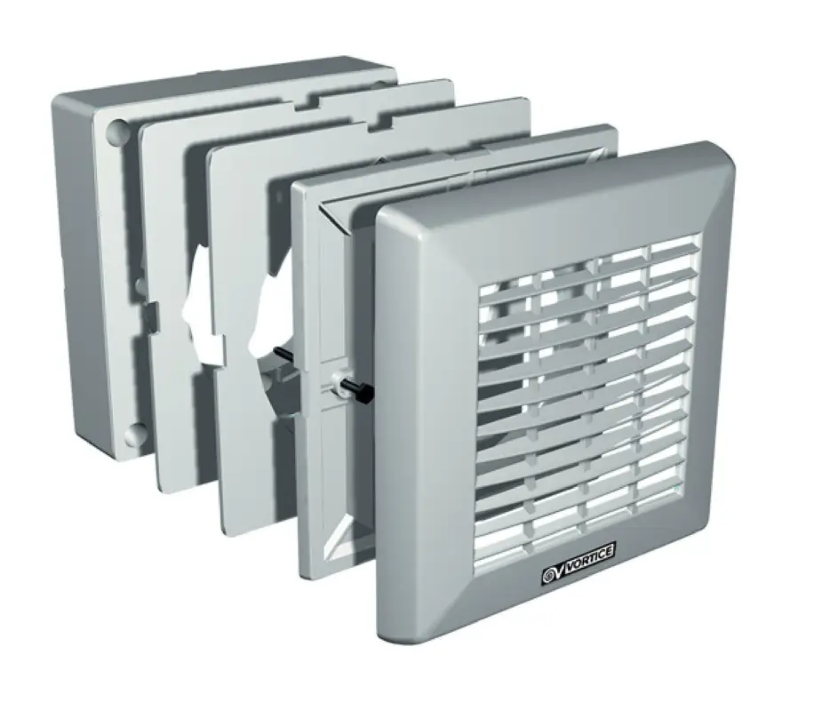 Quantità limitata - VORTICE KIT FINESTRA VETRO PER ASPIRATORE DA BAGNO O CUCINA D120 F 120/5 22132