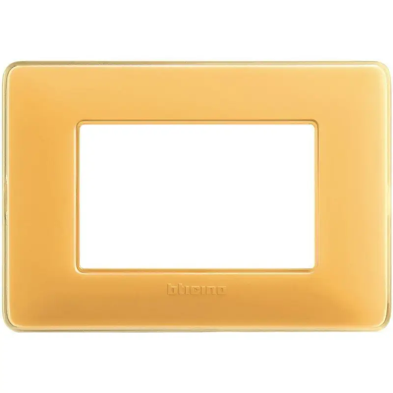 BTICINO PLACCA 3 POSTI COLOR AMBRA SERIE MATIX AM4803CAB - Prezzo d'offerta