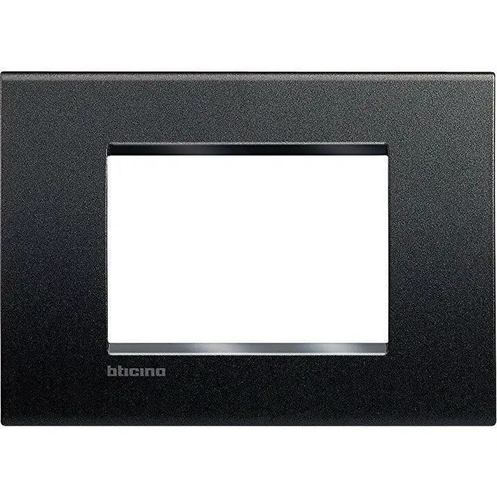 BTICINO PLACCA QUADRA 3P ANTRACITE LIVINGLIGHT LNA4803AR - Spedizione veloce