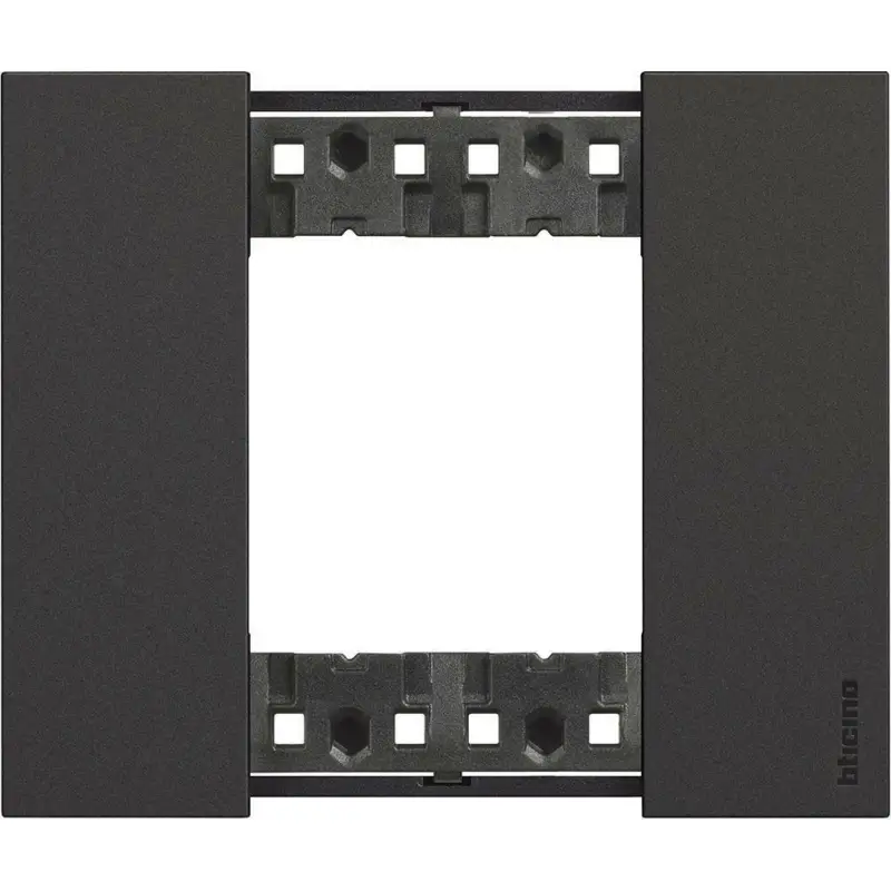 BTICINO LIVING NOW PLACCA 2P NERO 2 MODULI KA4802KG - Offerta del giorno