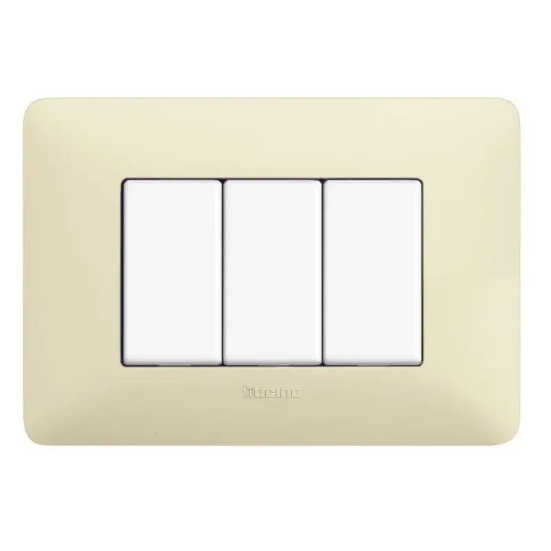 Ultimi giorni - BTICINO PLACCA 3 MODULI AVORIO SERIE MATIX AM4803BAV