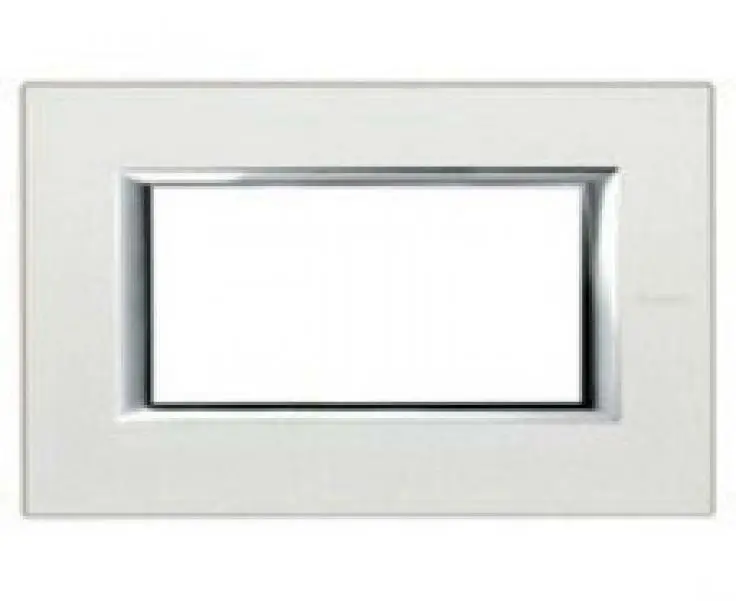 BTICINO AXOLUTE PLACCA RETTANGOLARE 4 POSTI ARGENTO ZAMA ARGENTO HA4804SA | Grande offerta
