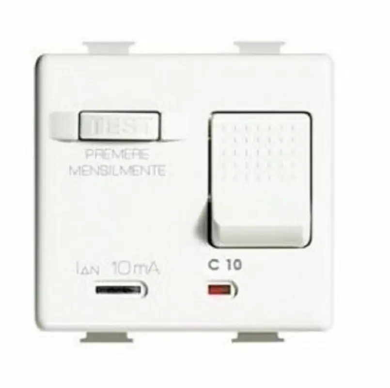 BTICINO MAGNETO TERMICO DIFFERENZIALE 10A SALVAVITA SERIE MATIX AM5250S - Scorte in esaurimento