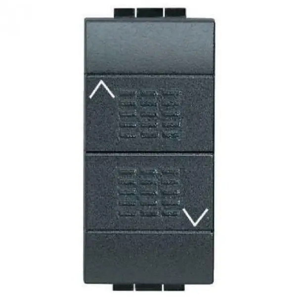 BTICINO PULSANTE DOPPIO INTERBLOCCATO LIVINGLIGHT L4037 | Fine serie