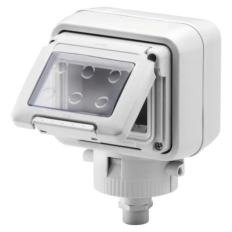 GEWISS CONTENITORE PER APPARECCHI SYSTEM STAGNO 3 POSTI FISSAGGIO TESTA PALO GRIGIO GW27056 - Qualità superiore