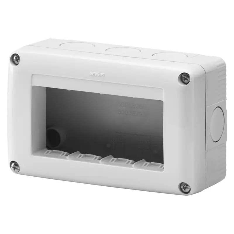GEWISS SCATOLA PORTA FRUTTO CONTENITORE 4 POSTI IP40 CON PRESSACAVO GW27004 - Qualità professionale