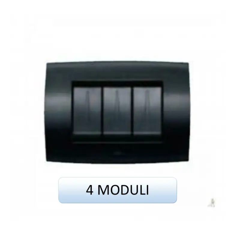 ABB PLACCA SOFT METALLO 4 MODULI GRIGIO ANTRACITE 2CSE0401SFZ - Quantità limitata