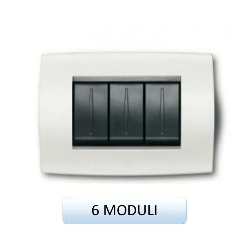 ABB PLACCA SOFT TECNOPOLIMERO6 MODULI BIANCO ANTARTIDE | Di tendenza