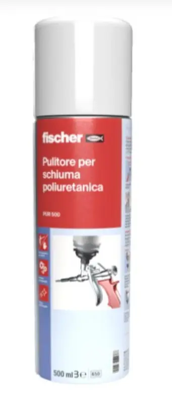Acquista oggi | FISCHER PUR 500 PULITORE PER PISTOLA E SCHIUMA POLIURETANA 00009286