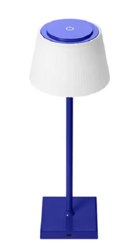 Nuovo lancio | IOLUME LAMPADA DA TAVOLO 346 RICARICABILE BLU MODELLO SOLEANA IO64004