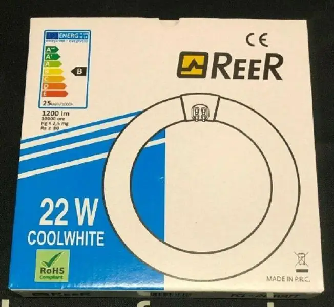 REER LAMPADA CIRCOLINA FLUORESCENTE 22W 4200K COOLWHITE G10Q 5455374 - Fino a esaurimento