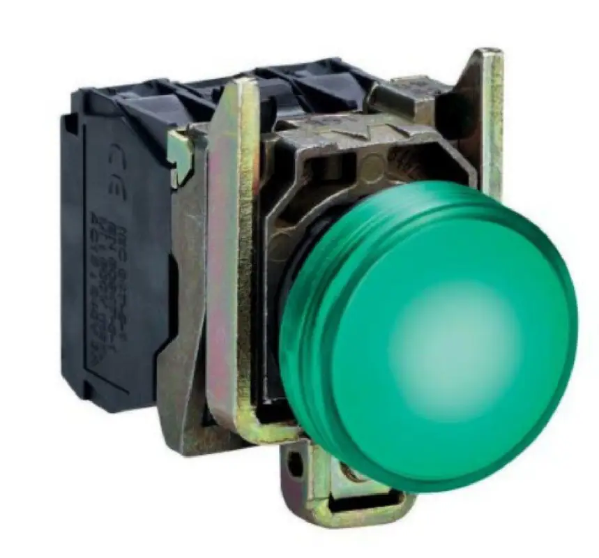 SCHNEIDER LAMPADA SPIA VERDE LED 24 V INDICATORE ELETTRICO XB4BV3 - Ultime unità