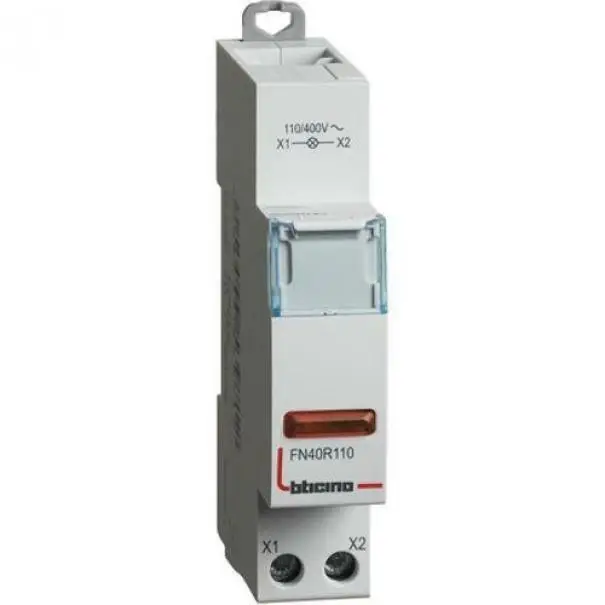 Acquista online - BTICINO BTDIN - SINGOLA LED ROSSA 110/400V FN40R110