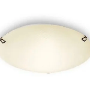 Approfittane ora - LINEA LIGHT LAMPADA DA SOFFITTO DELTA PLAFONIERA D.40 BRUNITO/AMBRA 1E27 PLAFONE