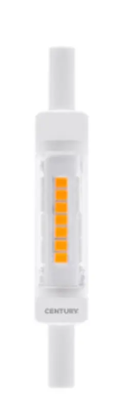 Grande successo - CENTURY LAMPADA SPECIALE LED TRE-D SLIM - 5W - R7S - 3000K TRS-057830BL