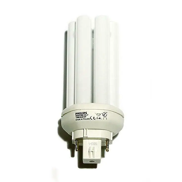 Alta qualità | PHILIPS LAMPADA FLUORESCENTE COMPATTA SENZA ALIMENTATORE INTEGRATO MASTER PL-T 18W/840/4P 1CT/5X10BOX MASTER PL-T 4 PIN 18 W PLTCS18844P