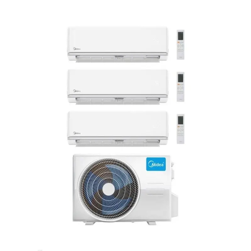Midea Climatizzatore Inverter Trial Split serie Elegance 9+9+9 con M4OE-28HFN8-Q Wi-Fi optional Classe A++ | Offerta speciale