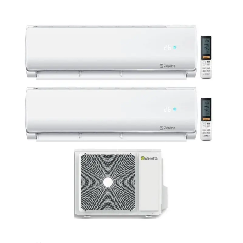 Non perdertelo - Beretta Climatizzatore Dual split Breva IN 9+12 con EX18000-2 R-32 Inverter Wi-Fi Classe A++