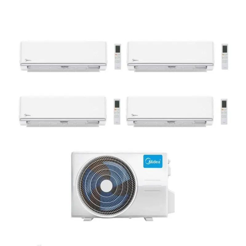 Midea Climatizzatore Quadri Split serie Elegance 9+9+12+24 con M5OE-42HFN8-Q Inverter R 32 Wi-Fi optional Classe A++ - Prezzo d'offerta