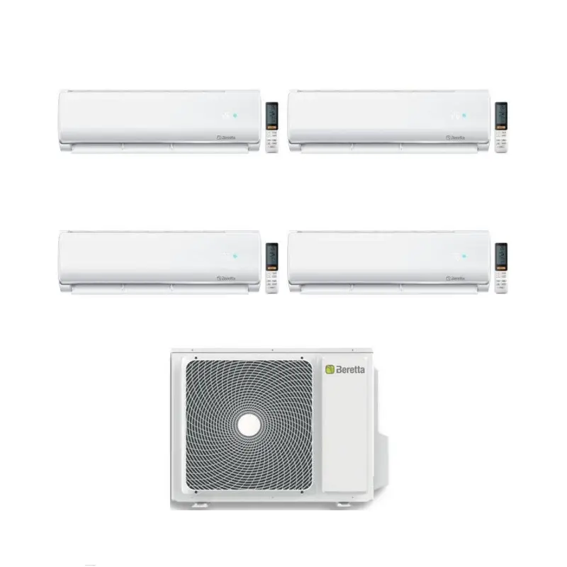 Tra i più amati - Beretta Climatizzatore Quadri split Breva 9+9+9+9 con EX24000-4 R-32 Inverter Wi-Fi Optional Classe A++