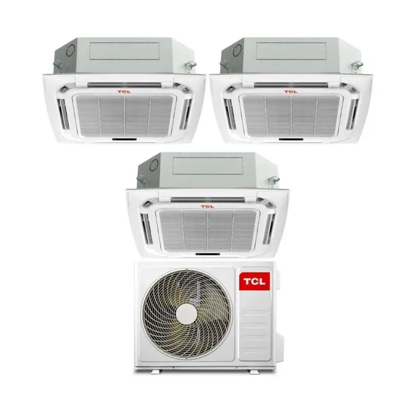 TCL Climatizzatore Inverter Trial Split a Cassetta 12+12+12 con MT3240 Wi-Fi R-32 Classe A++ | Acquista subito