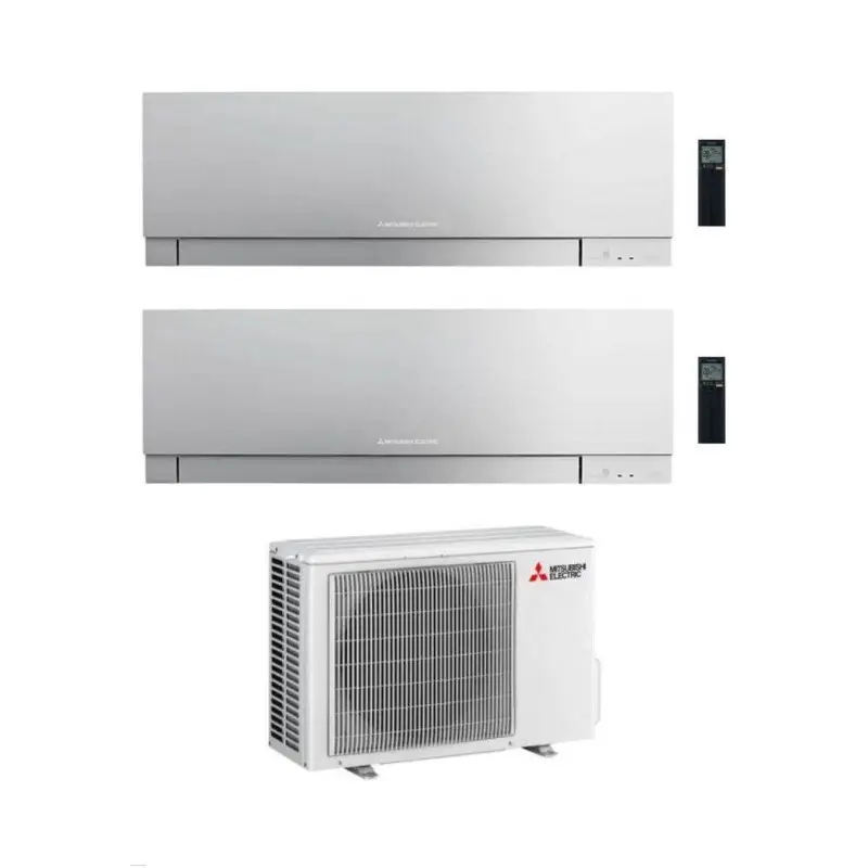 Prodotto di punta - Mitsubishi Climatizzatore Dual Split Kirigamine Zen MSZ-EF Silver 9+9 con MXZ-2F53VF Inverter R32 WiFi Classe A+++