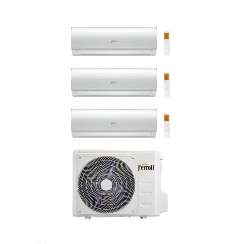 Ferroli Climatizzatore Trial split Giada M 9+9+9 con 2CP001SF-28-4 R 32 Inverter Wi-Fi Classe A++ | Miglior prezzo