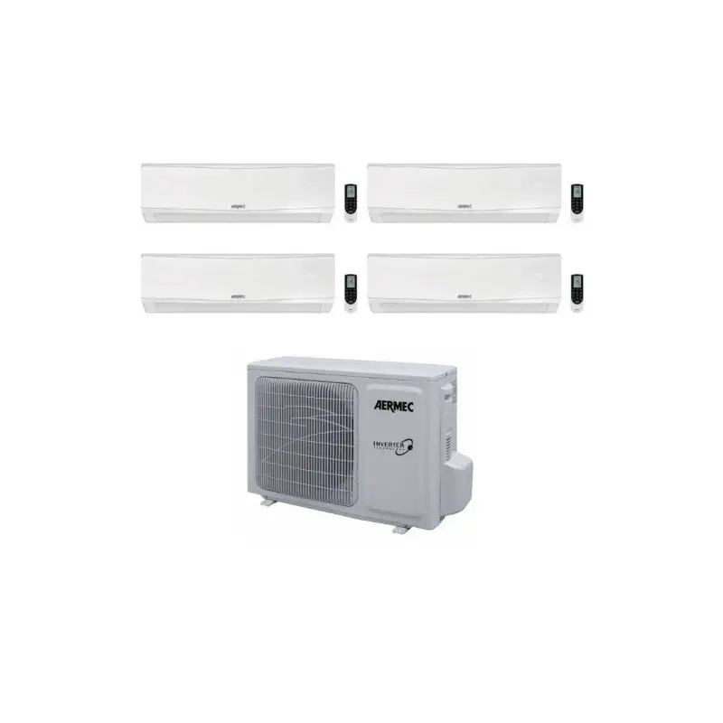 Aermec Climatizzatore Quadri Split SPG 9+9+12+12 con MPG840 R-32 Inverter Wi-Fi Optional Classe A++ - Affrettati
