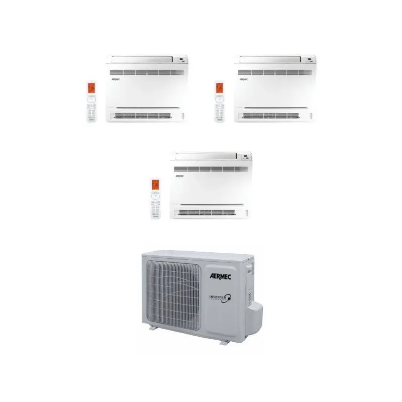 Acquista subito | Aermec Climatizzatore Trial Split CKG a Console 9+9+12 con MPG630 R-32 Inverter Wi-Fi Incluso Classe A++