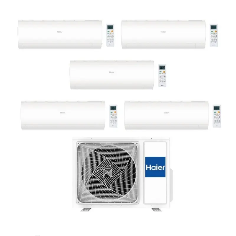 Affare | Haier Climatizzatore Penta split Pearl 7+7+9+9+18 con 5U90S2SS5FA Inverter R-32 Wi-Fi Classe A++/A+
