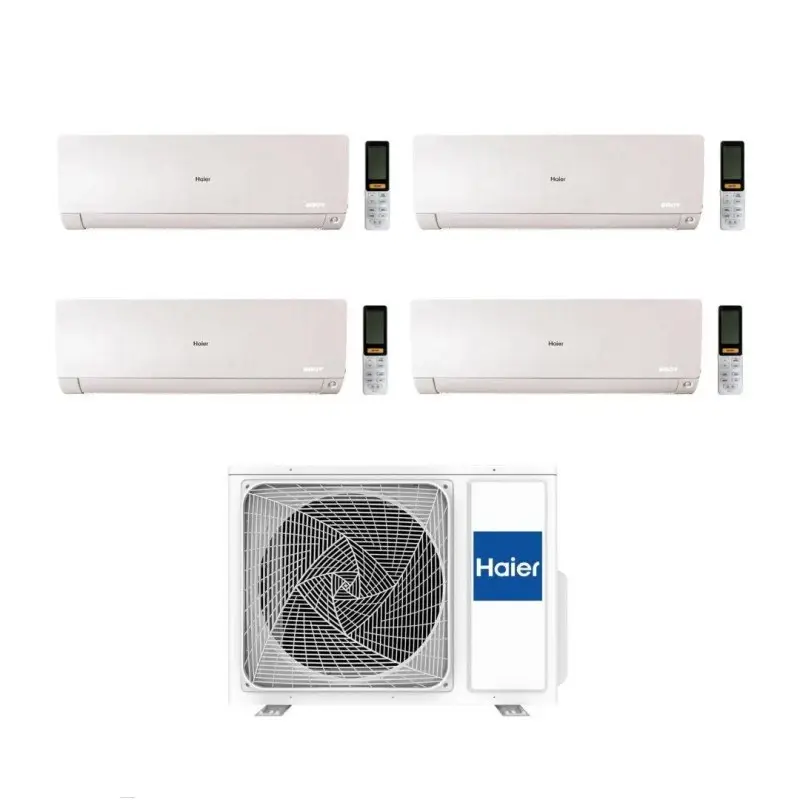 Acquisto sicuro | Haier Climatizzatore Quadri Split Flexis Plus White 7+9+9+15 Con 4U75S2SR5FA Inverter Wi-Fi Classe A++