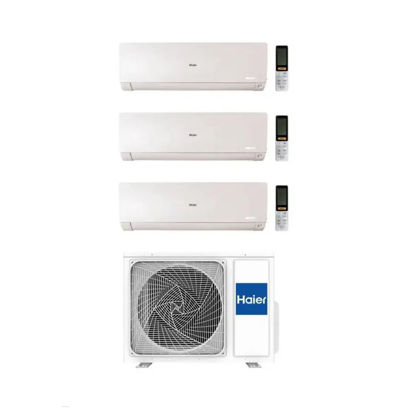 Haier Climatizzatore Trial Split Flexis Plus White 7+12+15 Con 3U70S2SR5FA Inverter Wi-Fi Classe A++ - Più venduto
