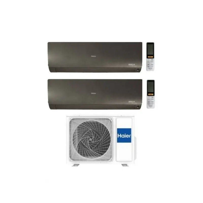 Prezzo produttore | Haier Climatizzatore Dual Split Flexis Plus Black 12+18 Con 3U70S2SR5FA Inverter Wi-Fi Classe A++