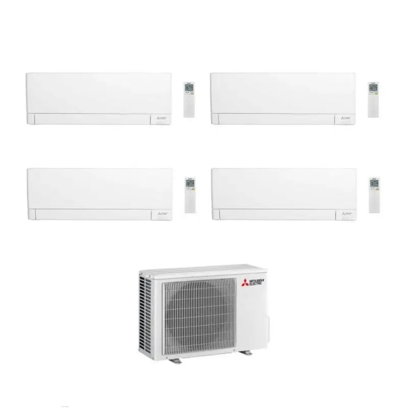 Acquisto sicuro | Mitsubishi Climatizzatore Quadri Split Linea Plus MSZ-AY VGK 12+12+12+12 con MXZ-4F80VF Inverter R-32 Wi-Fi Classe A++