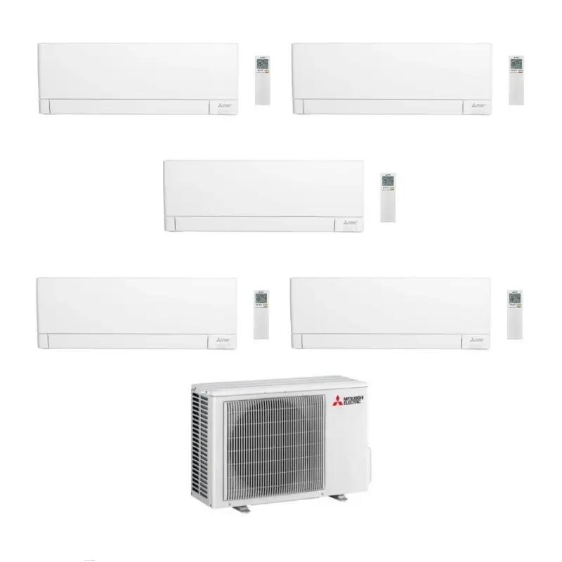 Affare - Mitsubishi Climatizzatore Penta Split Linea Plus MSZ-AY VGK 9+9+9+9+18 con MXZ-5F102VF Inverter R-32 Wi-Fi Classe A++