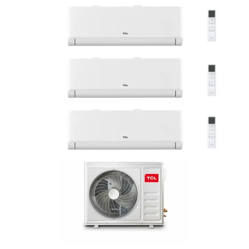 Ultime unità - TCL Climatizzatore Trial split Inverter BreezeIN P5 serie SN 9+9+12 P5S0 con MT2730 Wi-Fi R-32 Classe A++