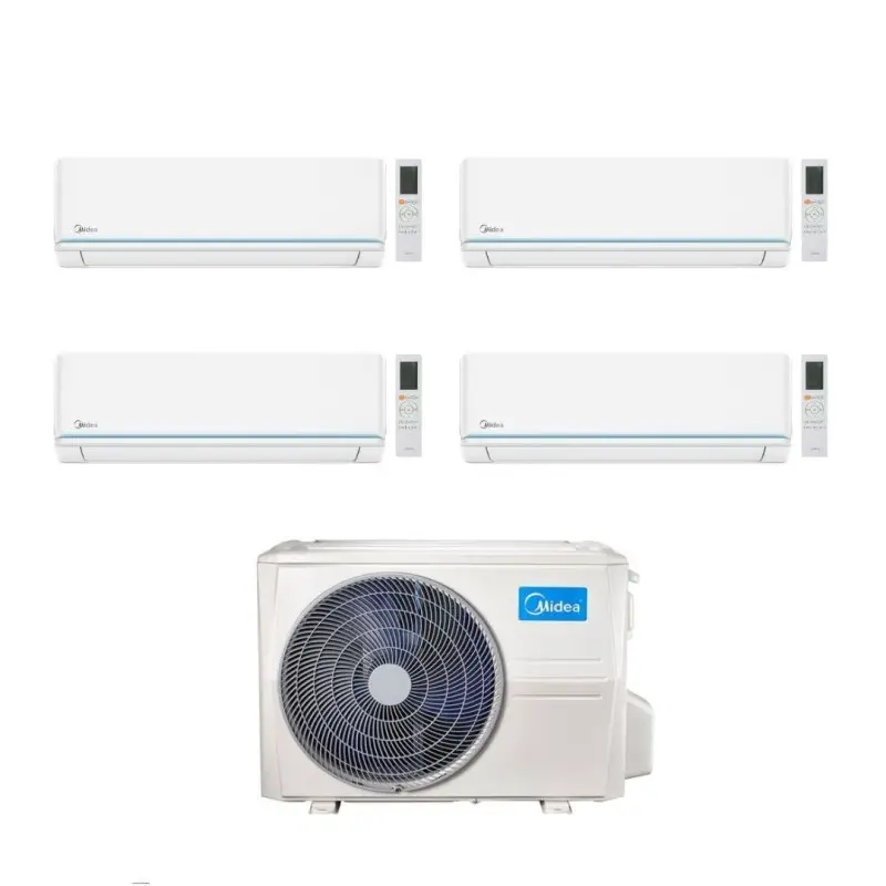 Midea Climatizzatore Quadri Split serie Evolution 9+9+9+18 con M5OE-42HFN8-Q Inverter R 32 Wi-Fi Classe A++ - Scorte quasi esaurite