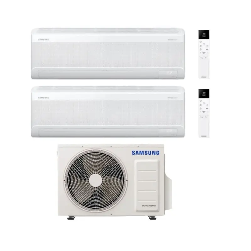 Fino a esaurimento | Samsung Climatizzatore Dual Split Windfree Elite S2 9+9 BTU con AJ052TXJ3KG/EU Inverter R-32 Wi-Fi Classe A+++
