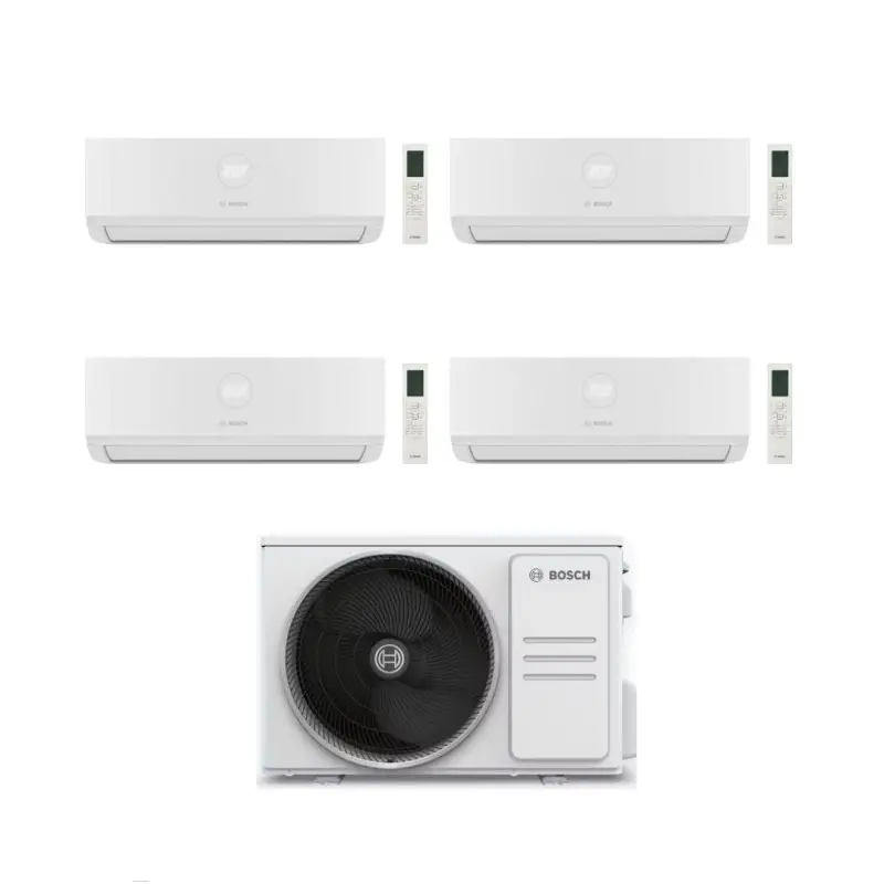 Acquista dal produttore | Bosch Climatizzatore Quadri Split Climate 3000i 7+7+7+12 con 5000M 105/4 E Inverter R 32 Wi-Fi Optional Classe A++
