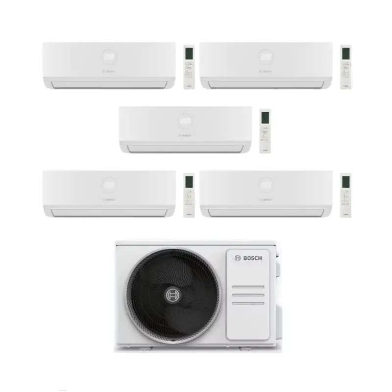 Bosch Climatizzatore Penta Split Climate 3200i 7+7+7+9+12 con 5000M 125/5 E Inverter R 32 Wi-Fi Optional Classe A++ - Pagamenti sicuri