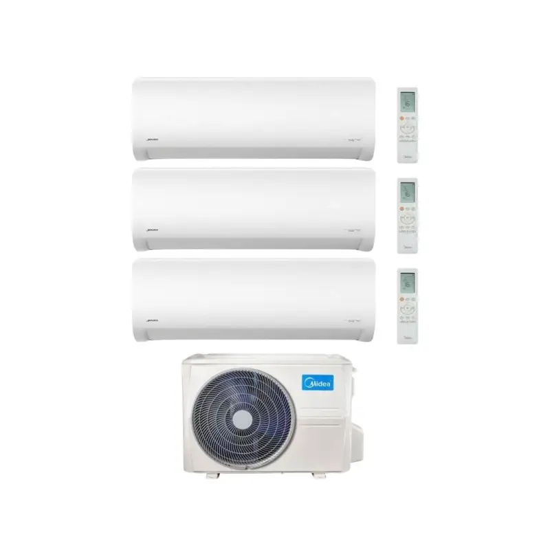 Midea Climatizzatore Trial Split serie Xtreme Pro Green 12+18+18 con M5OE-42HFN8-Q Inverter R 32 Wi-Fi Classe A++ | Ordinabile online
